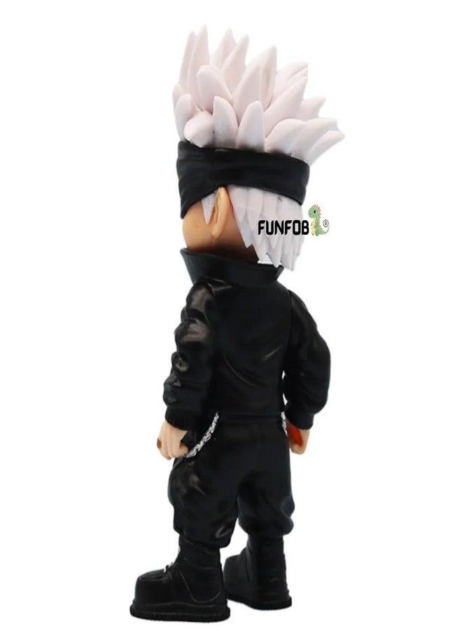 FUNFOB Jujutsu Kaisen Gojo Action Figure Height -13.5 Collectible for Anime Fans Manga Weeb PVC Multicolour | Gojo Standing Short - Image 5